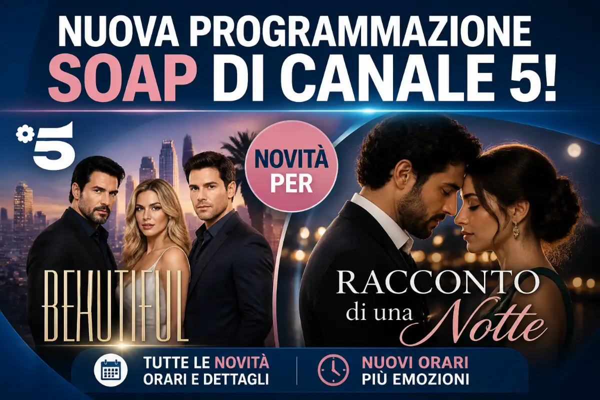 nuova programmazione canale 5 soap